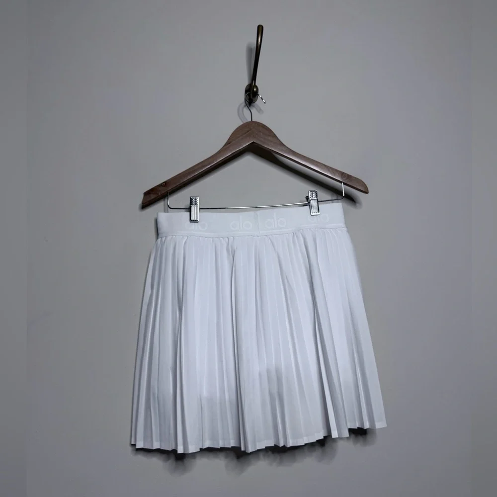 ALO Yoga Aces Tennis Skirt White